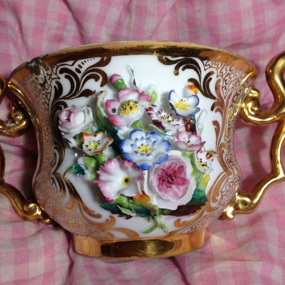 19th C. Old Paris Covered mug, 1850's -60's - Picture 12 of 13